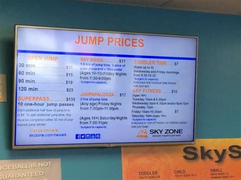 sky zone jump pass|sky zone tickets price.